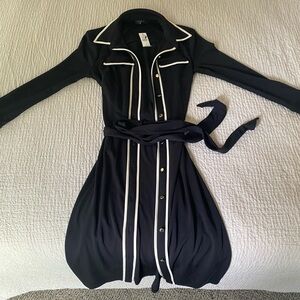 NEW Talbots Chic Black Midi Dress